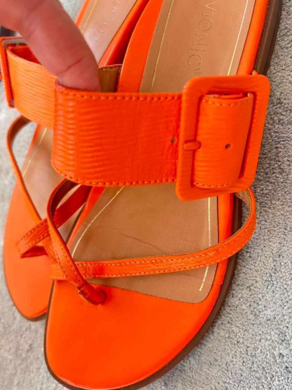 Bright Orange Sandals | 8.5